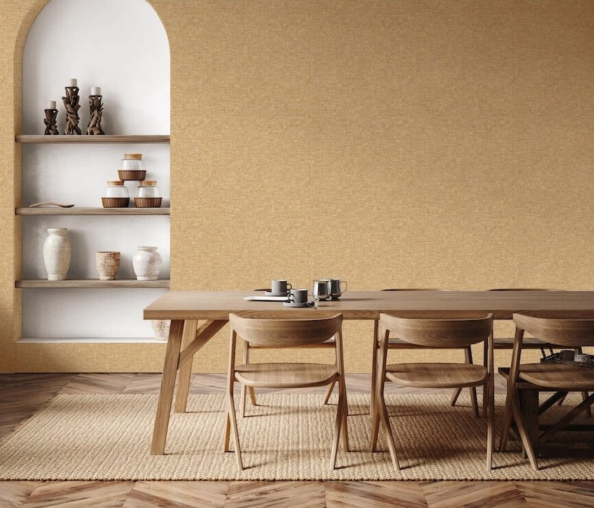 Esselle Artisan Weave Ochre Wallpaper