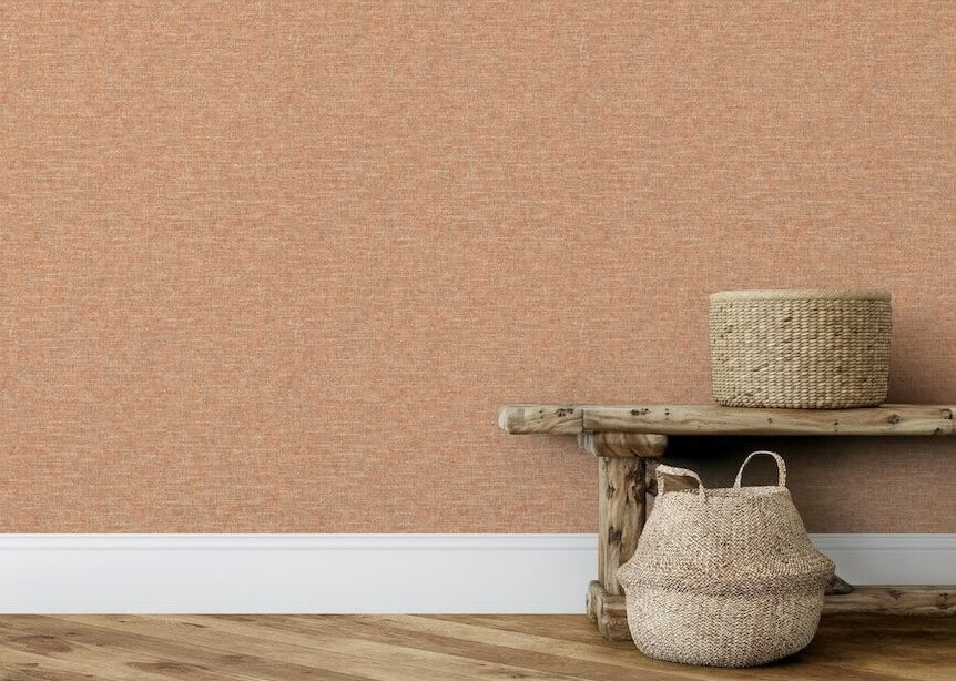 Esselle Artisan Weave Orange Wallpaper