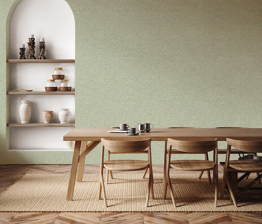 Esselle Artisan Weave Sage Wallpaper