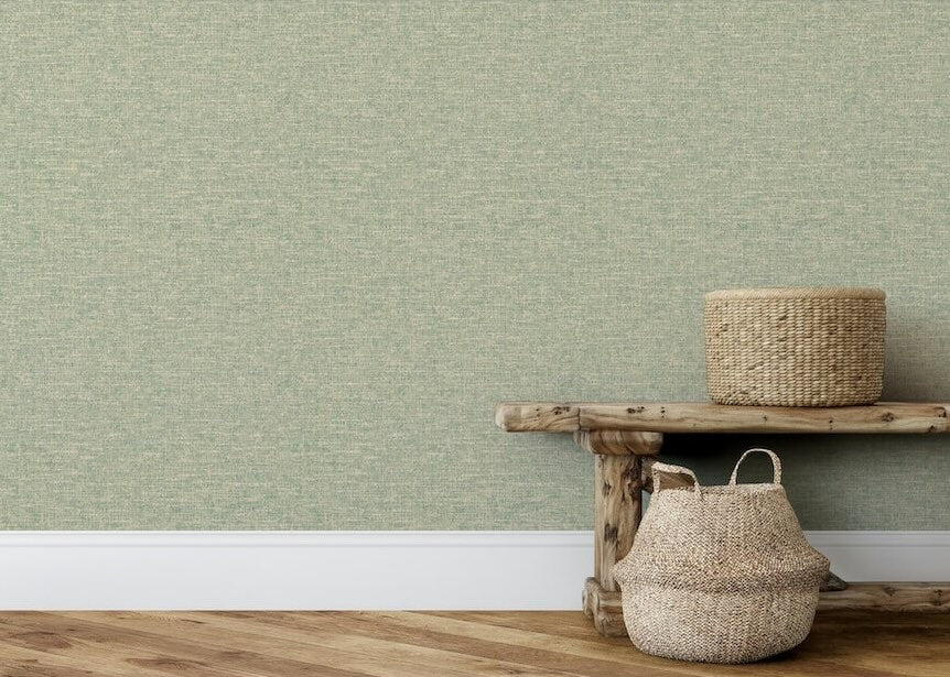 Esselle Artisan Weave Sage Wallpaper