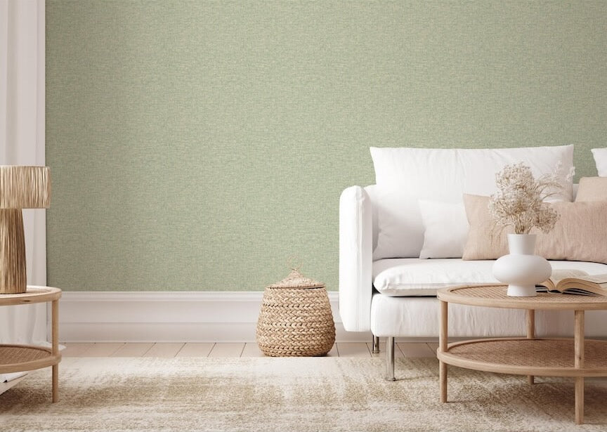 Esselle Artisan Weave Sage Wallpaper