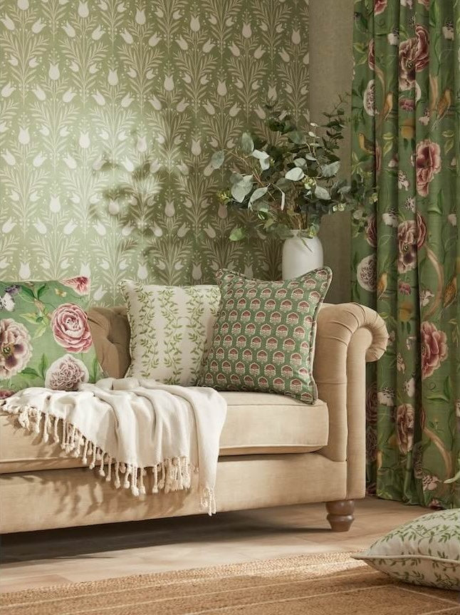 Esselle Artisan Weave Sage Wallpaper