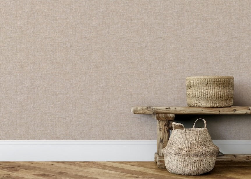 Esselle Artisan Weave Warm Natural Wallpaper