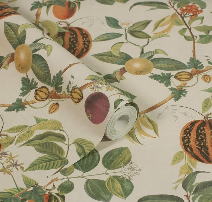 Esselle Tropic House Parchment/Green Wallpaper