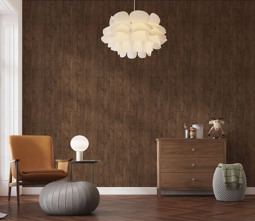 Arthouse Luxe Timber Espresso Wallpaper