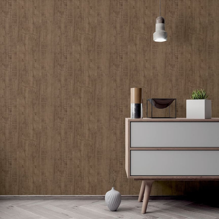 Arthouse Luxe Timber Espresso Wallpaper