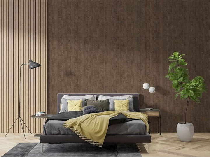 Arthouse Luxe Timber Espresso Wallpaper