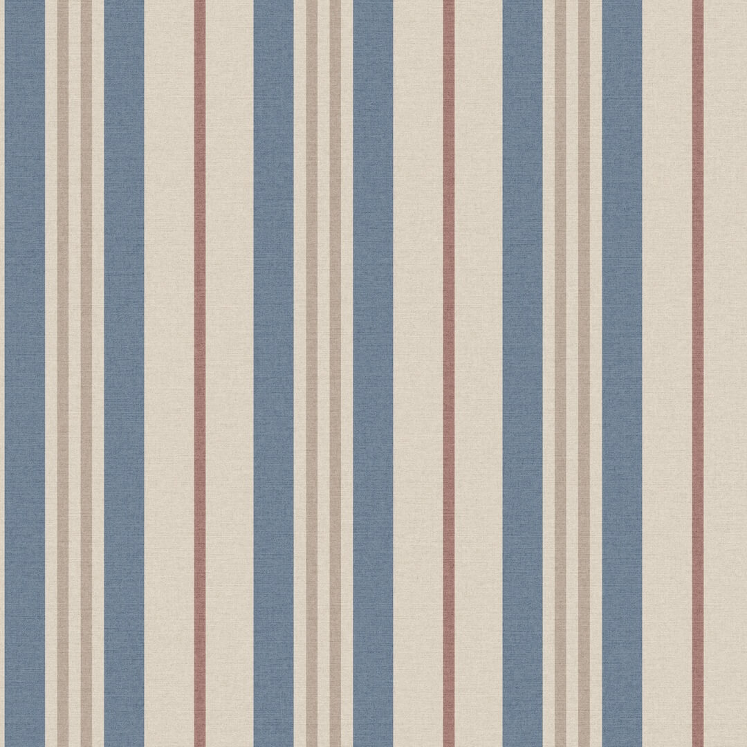 Joules Grove Stripe Pink & Blue Wallpaper