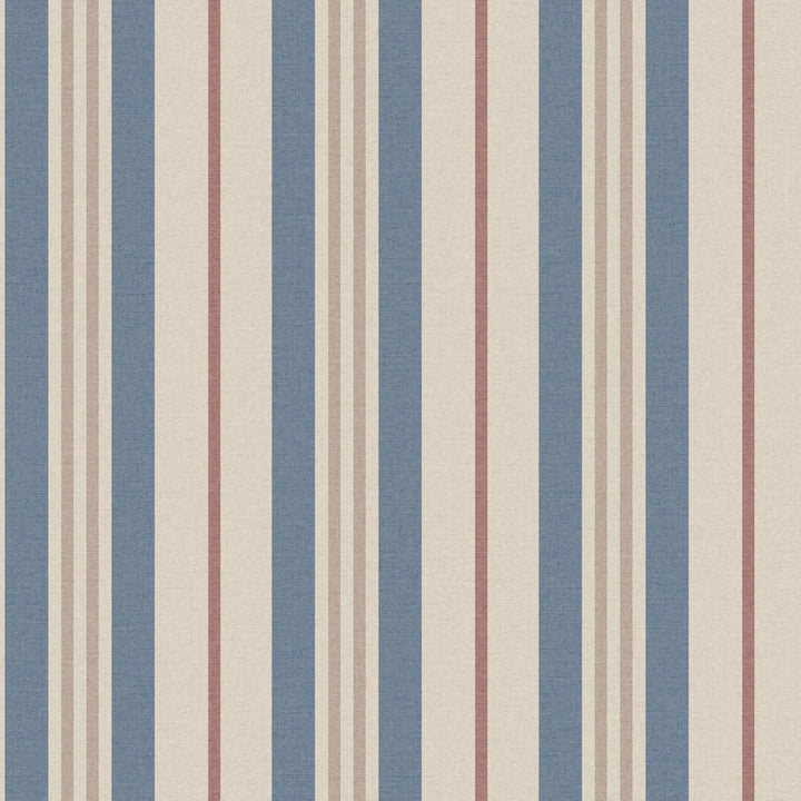 Joules Grove Stripe Pink & Blue Wallpaper