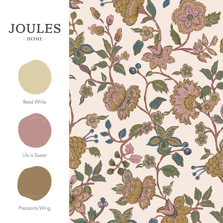 Joules Scot Floral Cream & Multi Wallpaper