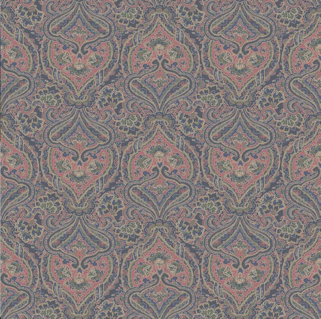 Joules Opulent Paisley Print Navy / Multi Wallpaper