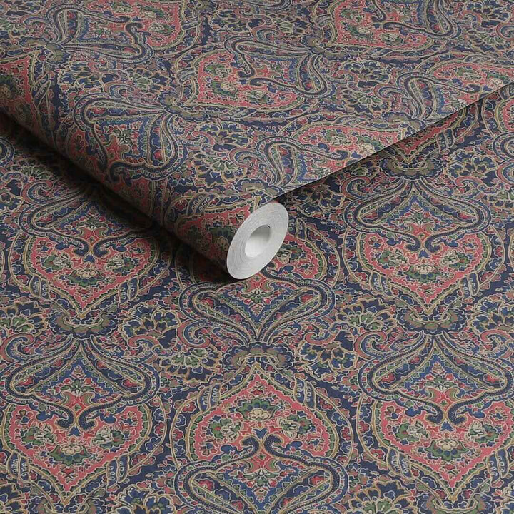 Joules Opulent Paisley Print Navy / Multi Wallpaper