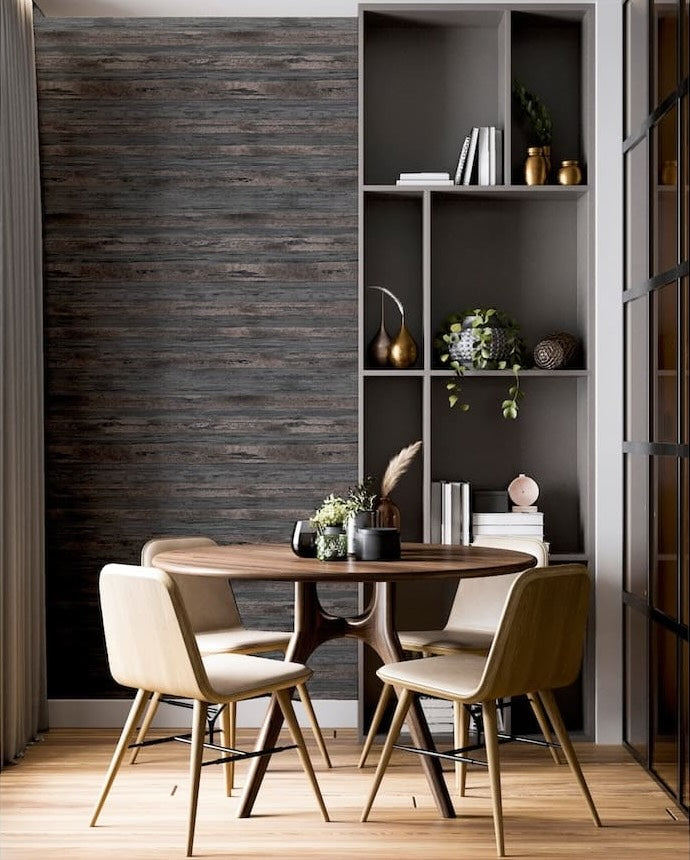 Arthouse Sahara Charcoal/Rose Gold Wallpaper