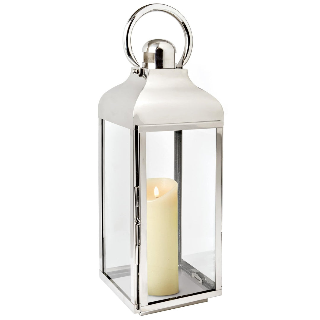 CH191847 - Premier - 47cm The Chloe Candle Stainless Steel Lantern - Decor Warehouse