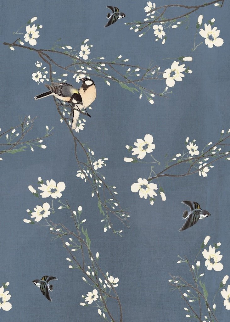 127007FXST - Graham & Brown - Art for the Home Birds & Blossom Mural - Decor Warehouse