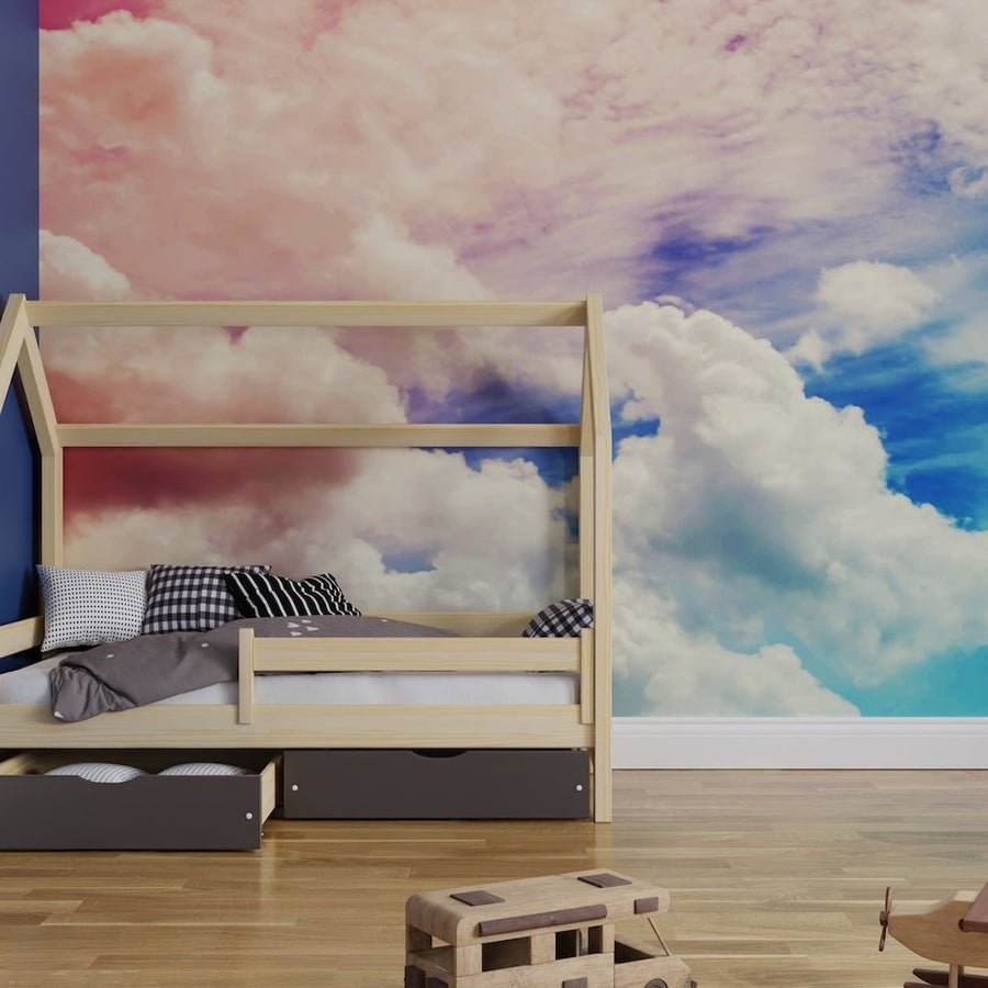 127214FXST - Graham & Brown - Art for the Home Day Dreamer Pink Blue Mural - Decor Warehouse