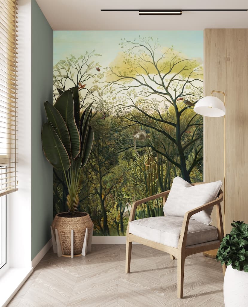 125549FXST - Graham & Brown - Art for the Home Safari Green Mural - Decor Warehouse