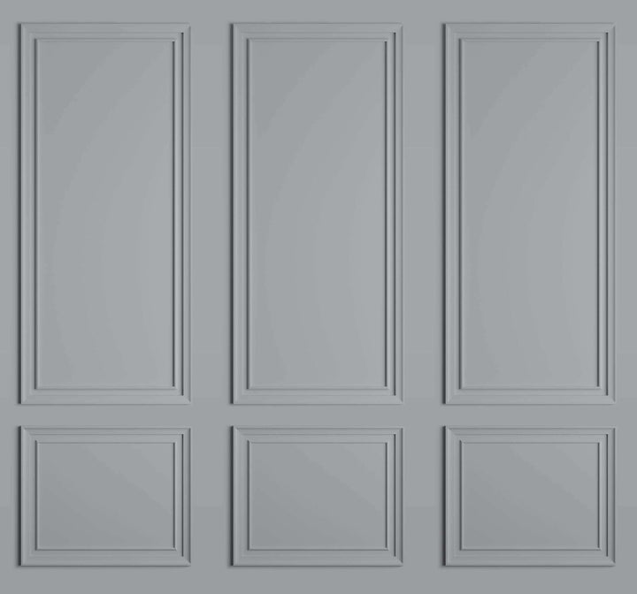 127106FXST - Graham & Brown - Art for the Home Stately Panel Grey Mural - Decor Warehouse