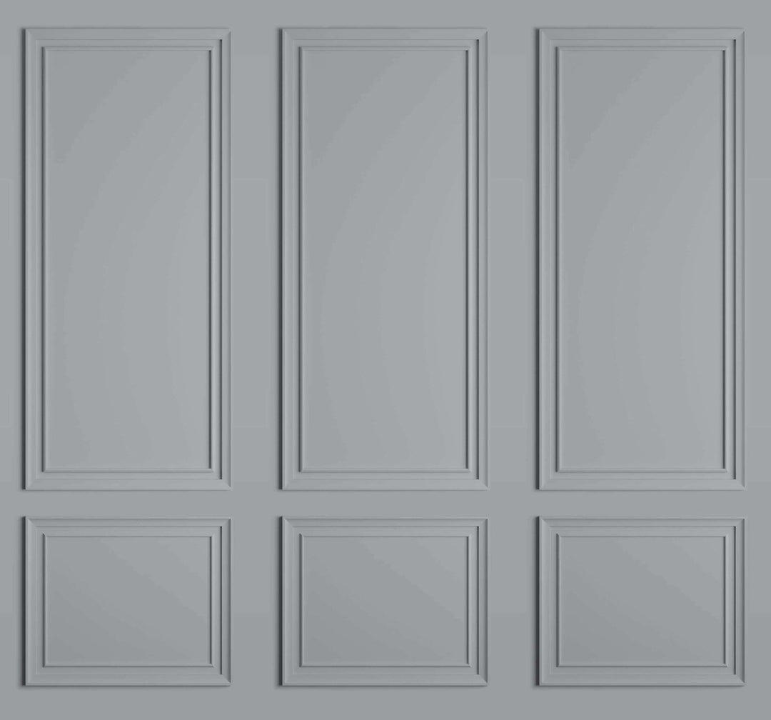 127106FXST - Graham & Brown - Art for the Home Stately Panel Grey Mural - Decor Warehouse