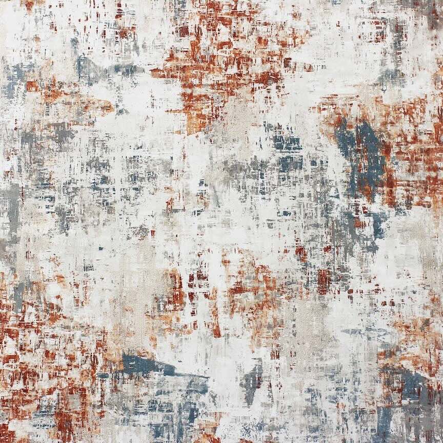 297406 - Arthouse - Arthouse Abstract Texture Copper Navy Wallpaper - Decor Warehouse