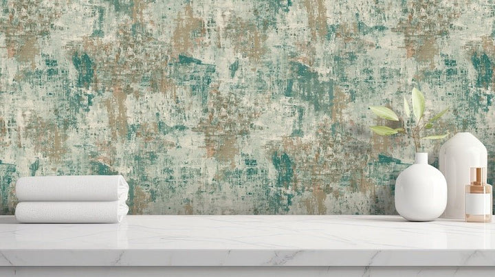 100193AH - Arthouse - Arthouse Abstract Texture Green Wallpaper - Decor Warehouse