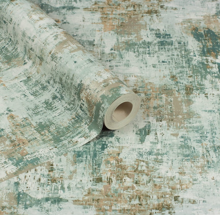 100193AH - Arthouse - Arthouse Abstract Texture Green Wallpaper - Decor Warehouse