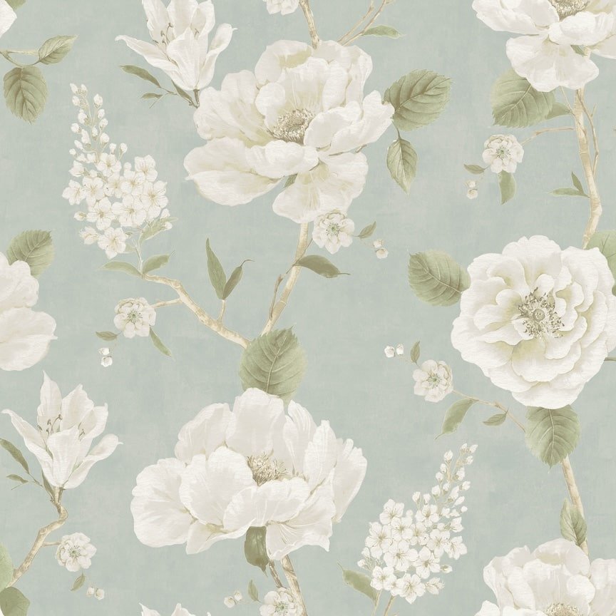 100183AH - Arthouse - Arthouse Ashley Floral Sage Wallpaper - Decor Warehouse