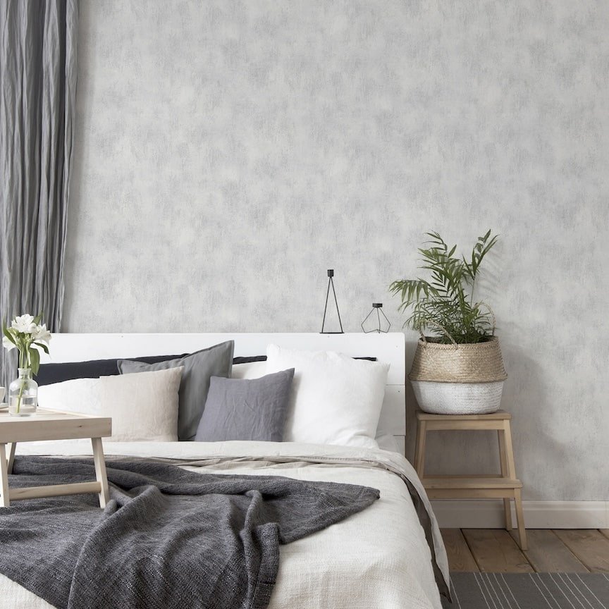 908905 - Arthouse - Arthouse Brushed Texture Grey Wallpaper - Decor Warehouse