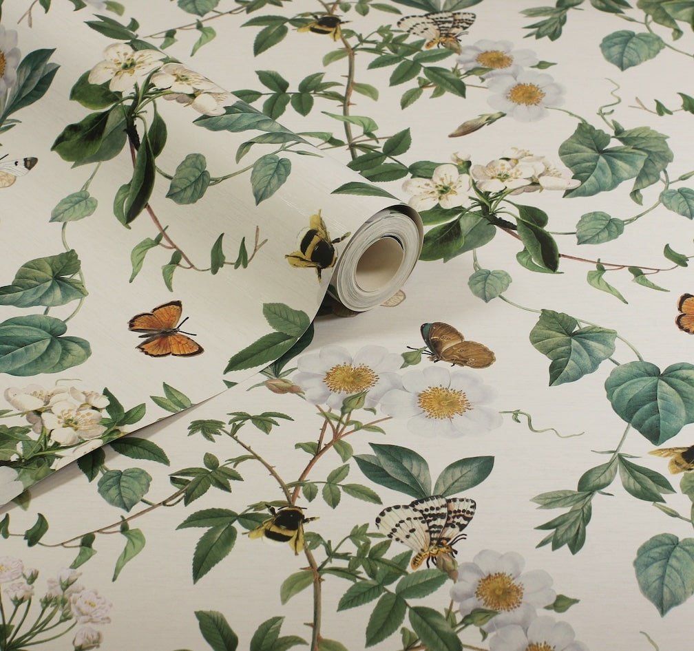 925502 - Arthouse - Arthouse Bumblebee Trail Cream Wallpaper - Decor Warehouse