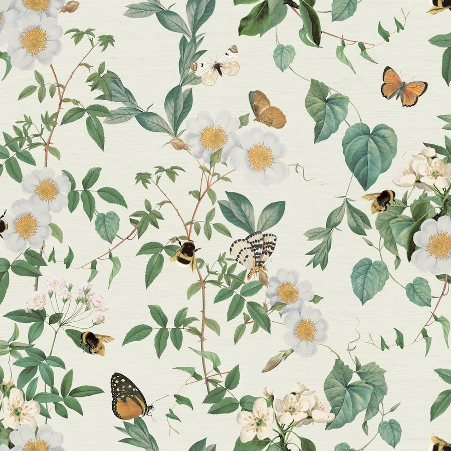 925502 - Arthouse - Arthouse Bumblebee Trail Cream Wallpaper - Decor Warehouse