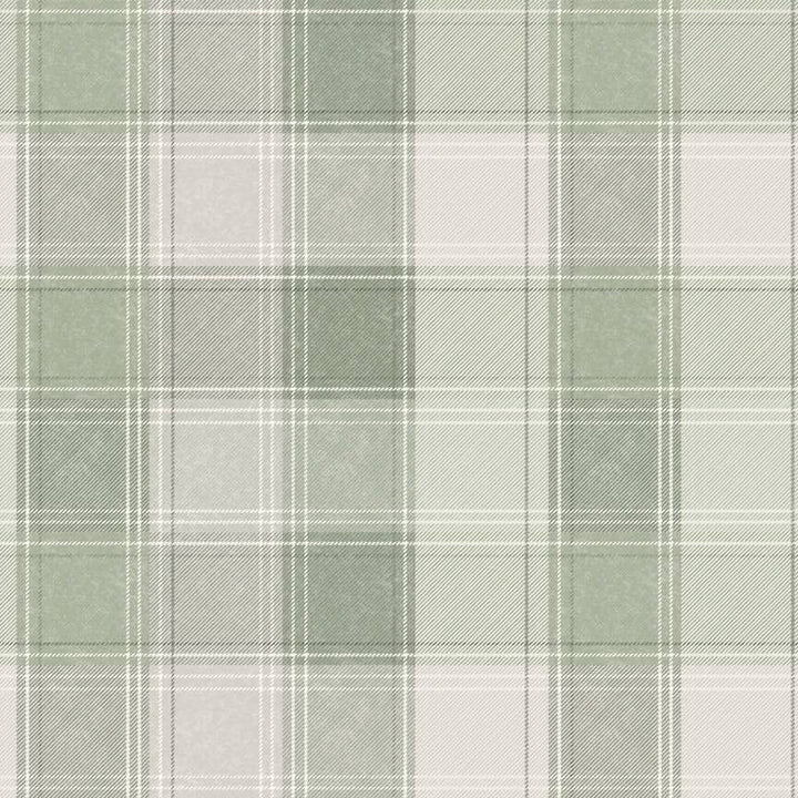 922806 - Arthouse - Arthouse Country Check Sage Wallpaper - Decor Warehouse