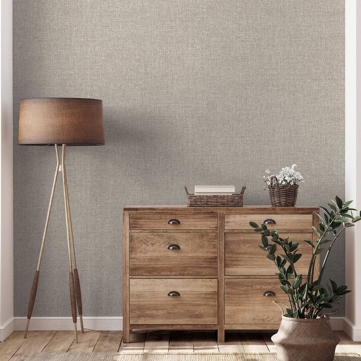 295003 - Arthouse - Arthouse Country Plain Taupe Wallpaper - Decor Warehouse