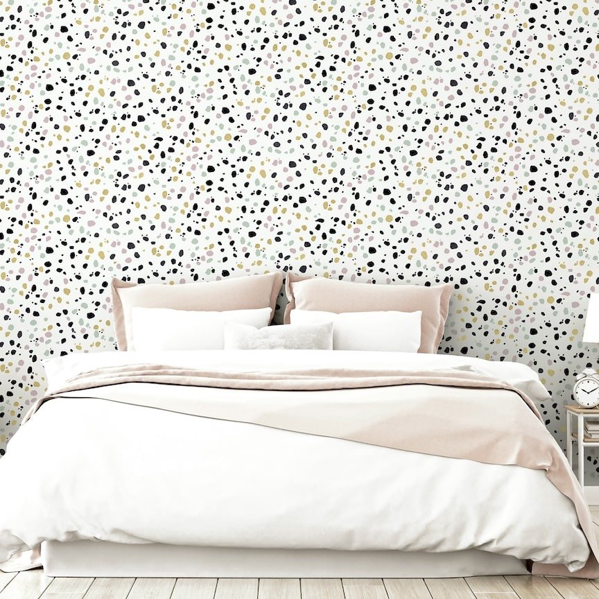 909708 - Arthouse - Arthouse Dalmatian Pastel Multi Wallpaper - Decor Warehouse