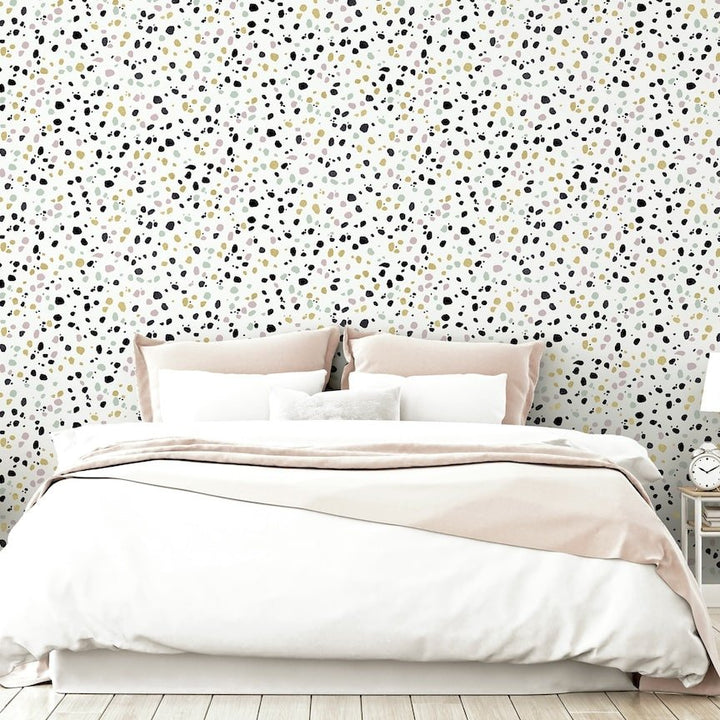 909708 - Arthouse - Arthouse Dalmatian Pastel Multi Wallpaper - Decor Warehouse