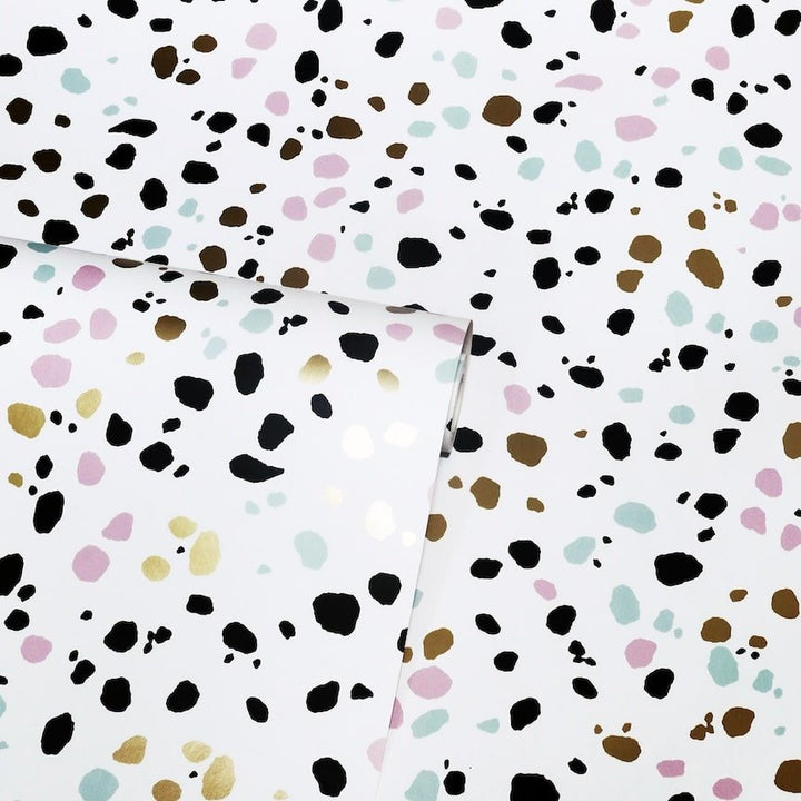 909708 - Arthouse - Arthouse Dalmatian Pastel Multi Wallpaper - Decor Warehouse