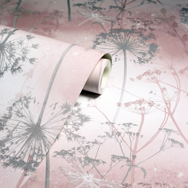 692305 - Arthouse - Arthouse Damselfly Blush Wallpaper - Decor Warehouse