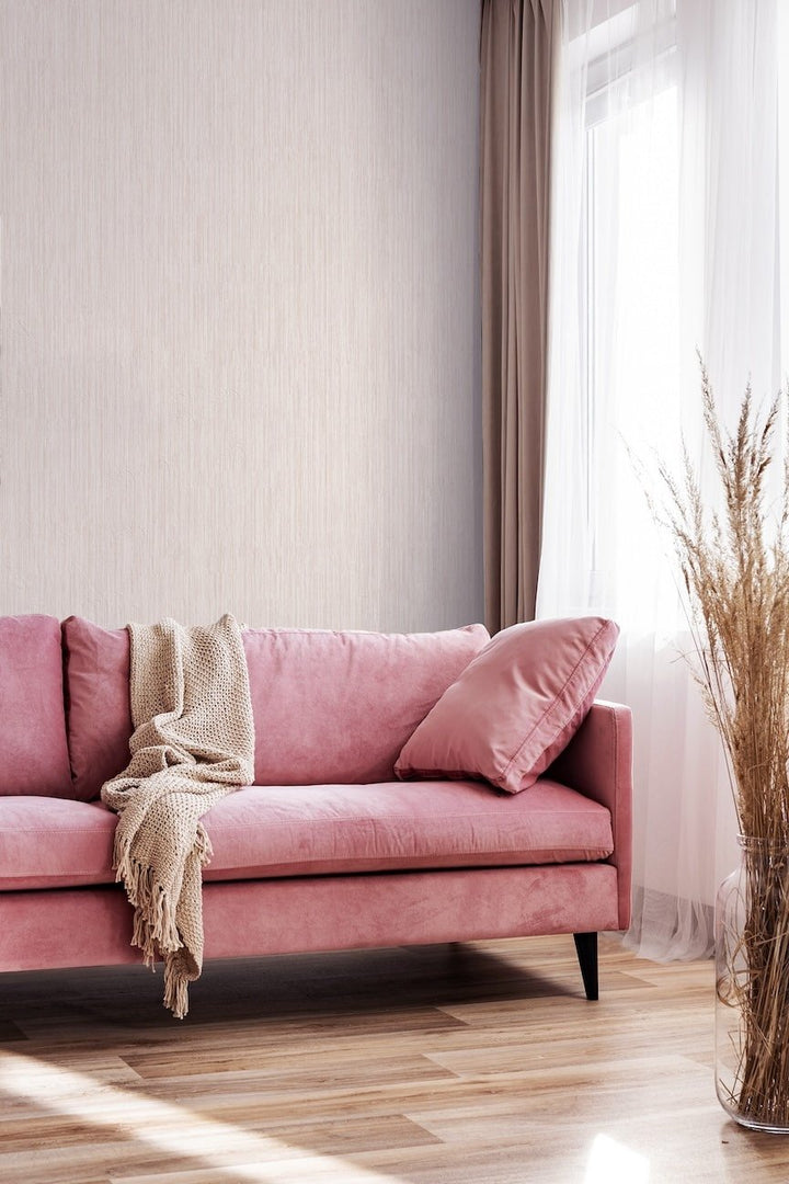 258001 - Arthouse - Arthouse Diamond Plain Blush Wallpaper - Decor Warehouse