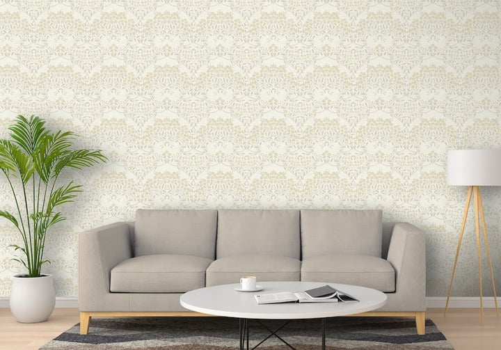 100184AH - Arthouse - Arthouse Floral Trail Neutral Wallpaper - Decor Warehouse