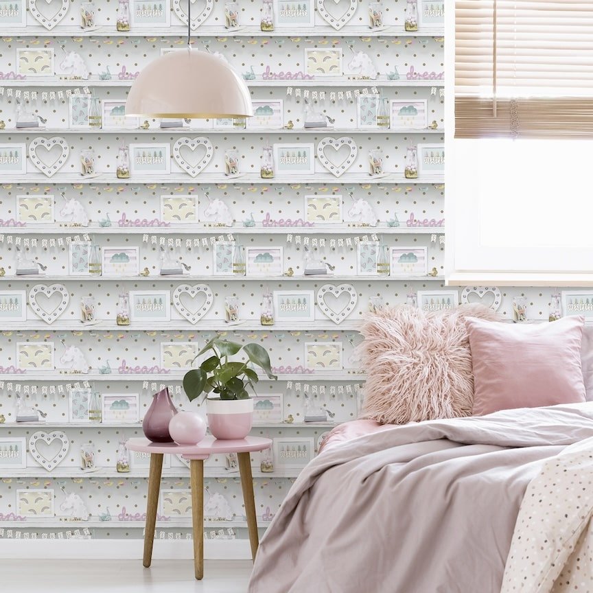 696004 - Arthouse - Arthouse Girl's Life Multi Wallpaper - Decor Warehouse