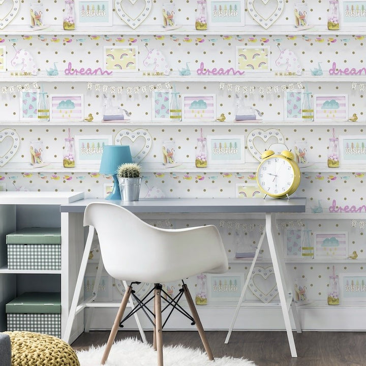 696004 - Arthouse - Arthouse Girl's Life Multi Wallpaper - Decor Warehouse