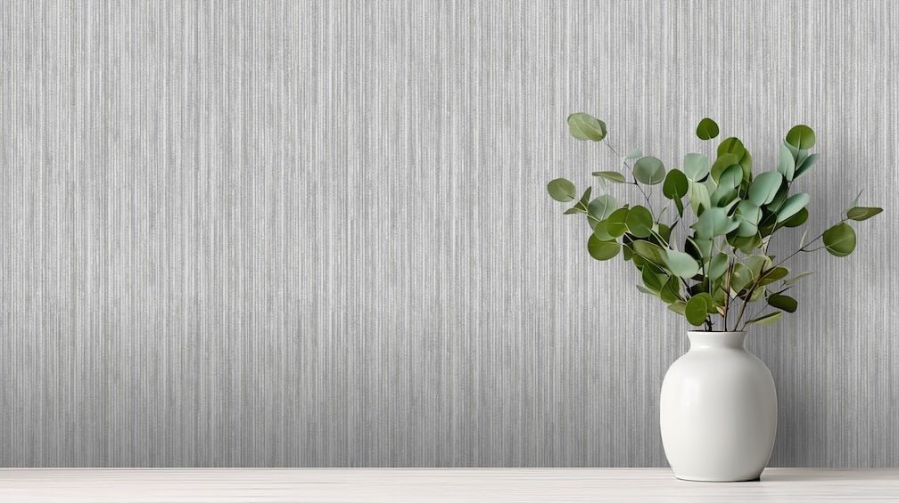 100191AH - Arthouse - Arthouse Japandi Grasscloth Grey Wallpaper - Decor Warehouse