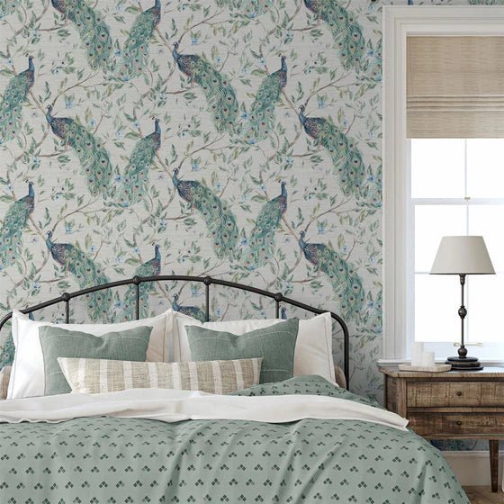 923708 - Arthouse - Arthouse Keeka Bird Blue Wallpaper - Decor Warehouse