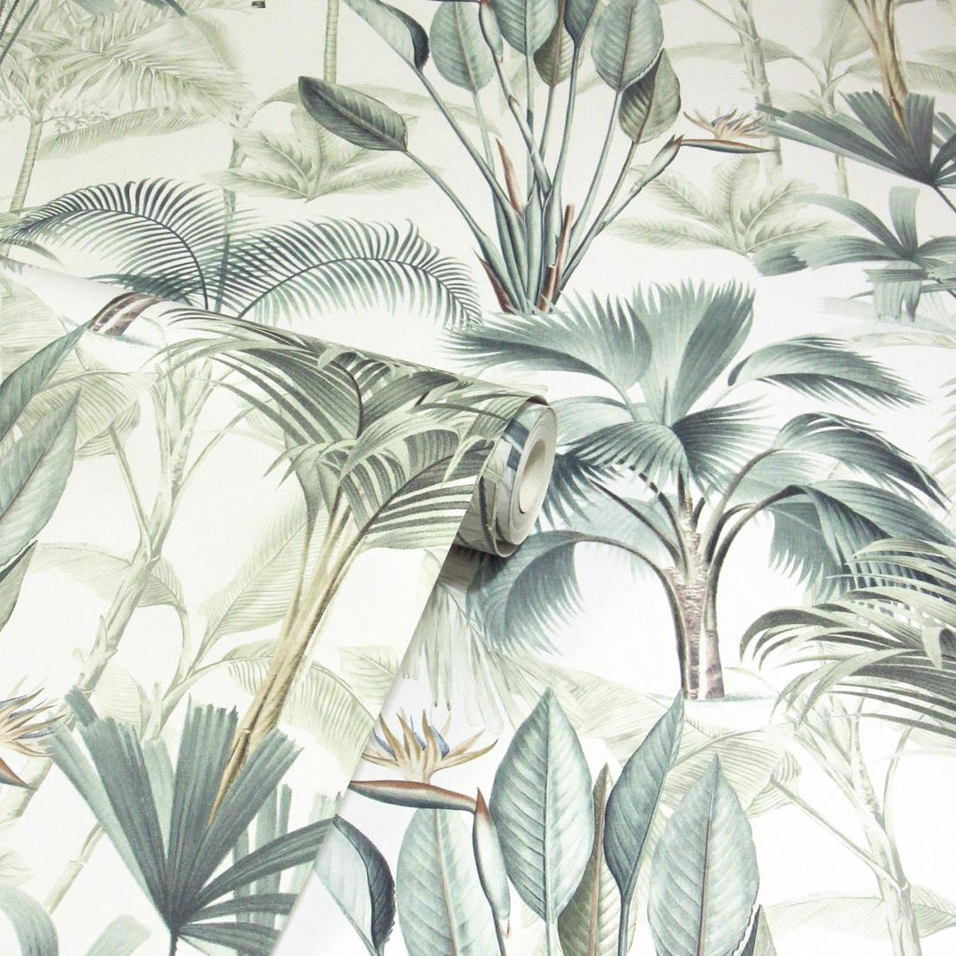 922908 - Arthouse - Arthouse King Palm Green Wallpaper - Decor Warehouse