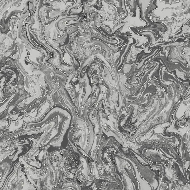 693903 - Arthouse - Arthouse Liquid Marble Charcoal Wallpaper - Decor Warehouse