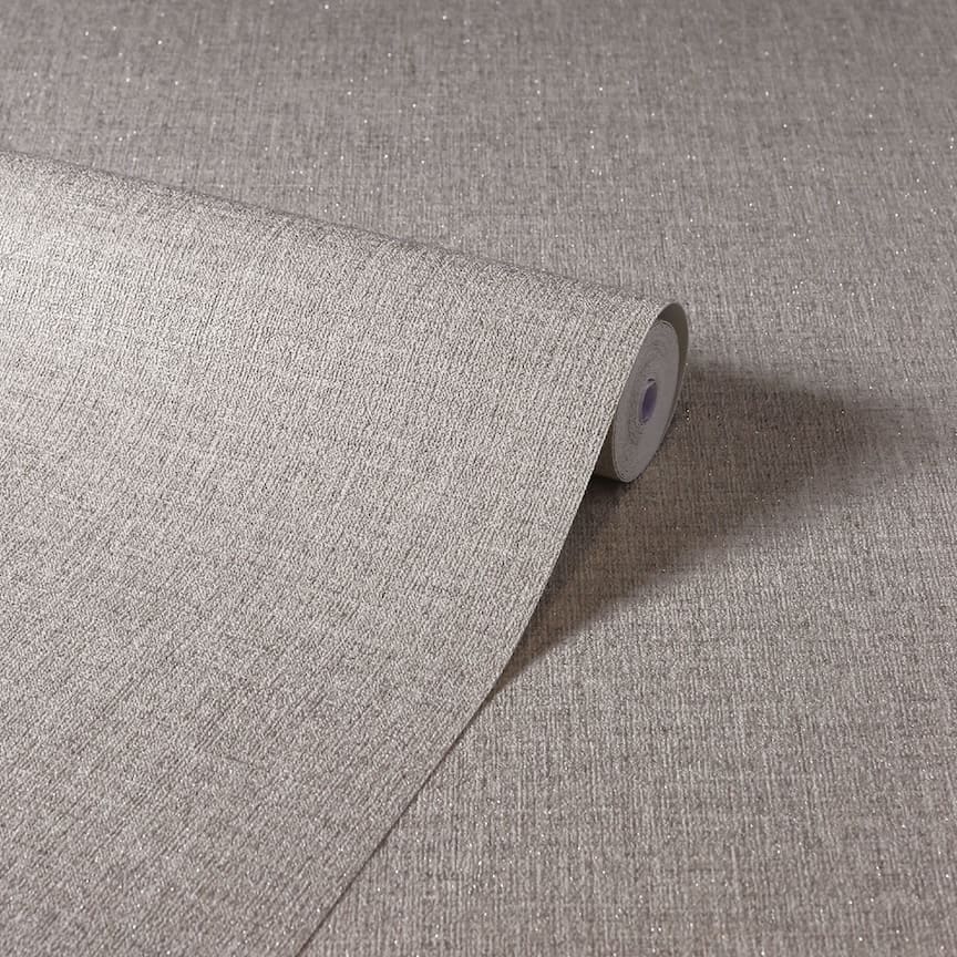 295401 - Arthouse - Arthouse Luxe Hessian Mink Wallpaper - Decor Warehouse