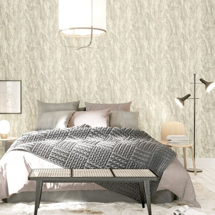 299100 - Arthouse - Arthouse Luxe Texture Pearl Wallpaper - Decor Warehouse