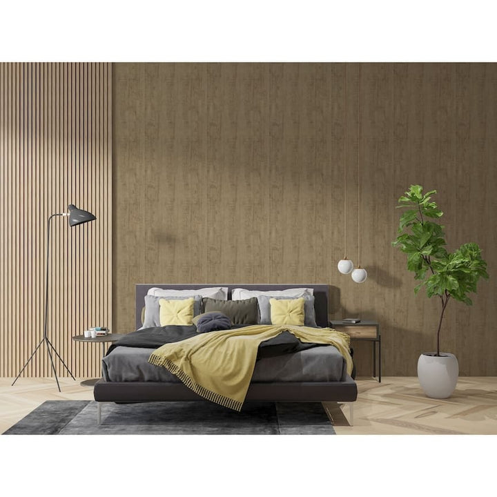 100087AH - Arthouse - Arthouse Luxe Timber Gold Wallpaper - Decor Warehouse