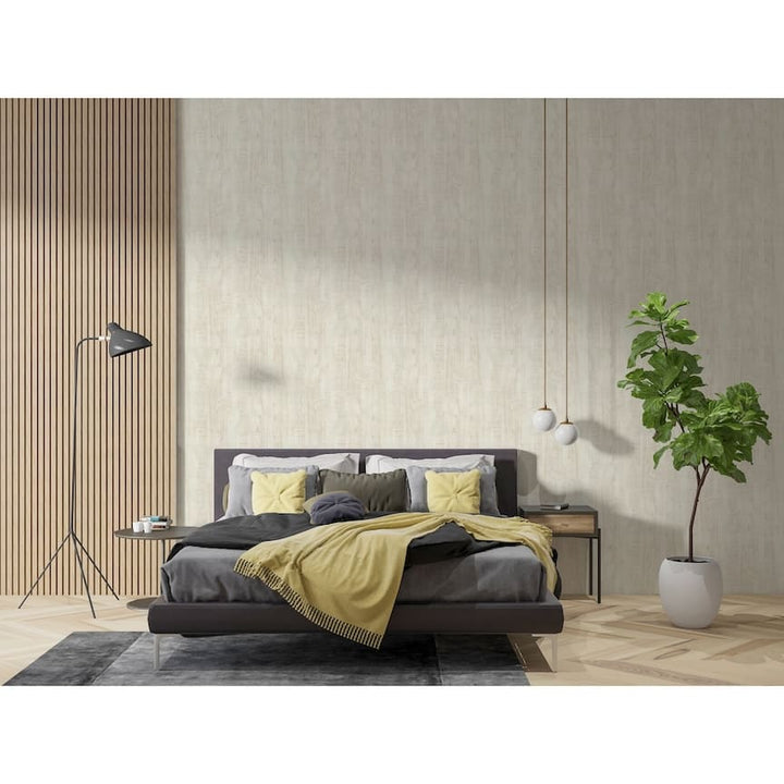 100086AH - Arthouse - Arthouse Luxe Timber Ivory Wallpaper - Decor Warehouse