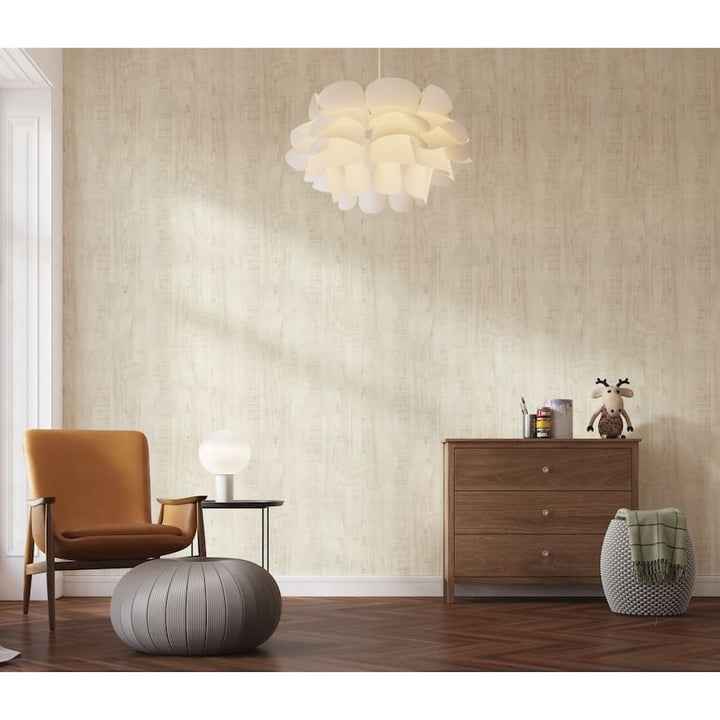 100086AH - Arthouse - Arthouse Luxe Timber Ivory Wallpaper - Decor Warehouse