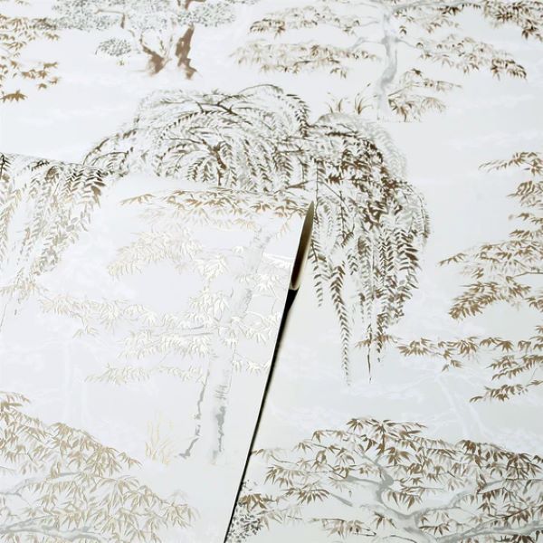 909605 - Arthouse - Arthouse Oriental Garden Natural Wallpaper - Decor Warehouse